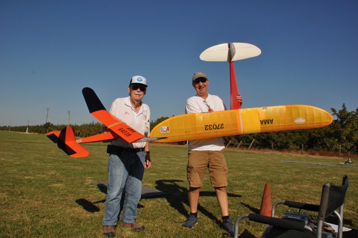 Aric with his 1939 Playboy Senior old-time airplane