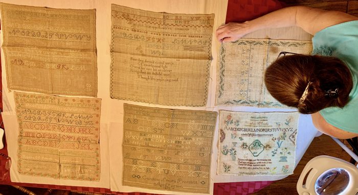 Lori Studying the Samplers