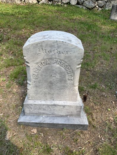 Rebecca Johnson Prescott Grave Marker