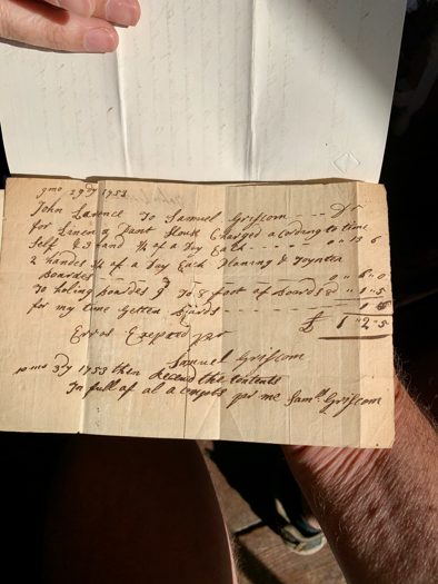 Receipt Signed by Samuel Griscom